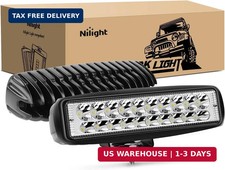 2PCS Led Pods 6 Inch 60W Spot Light Bar 3000LM Driving Fog Off Road Lights 12V/2