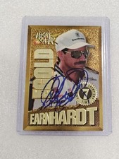 Dale Earnhardt Nascar 1994 Wheels High Gear Gold Mg1s Autographed Signed Card.