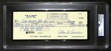 Alan Ameche Signed/Auto 1988 Bank Check 1954 Heisman Wisconsin PSA/DNA 205368