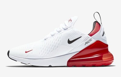 Nike Air Max 270 White University Red Black BV2523-100 Size 13 Men's