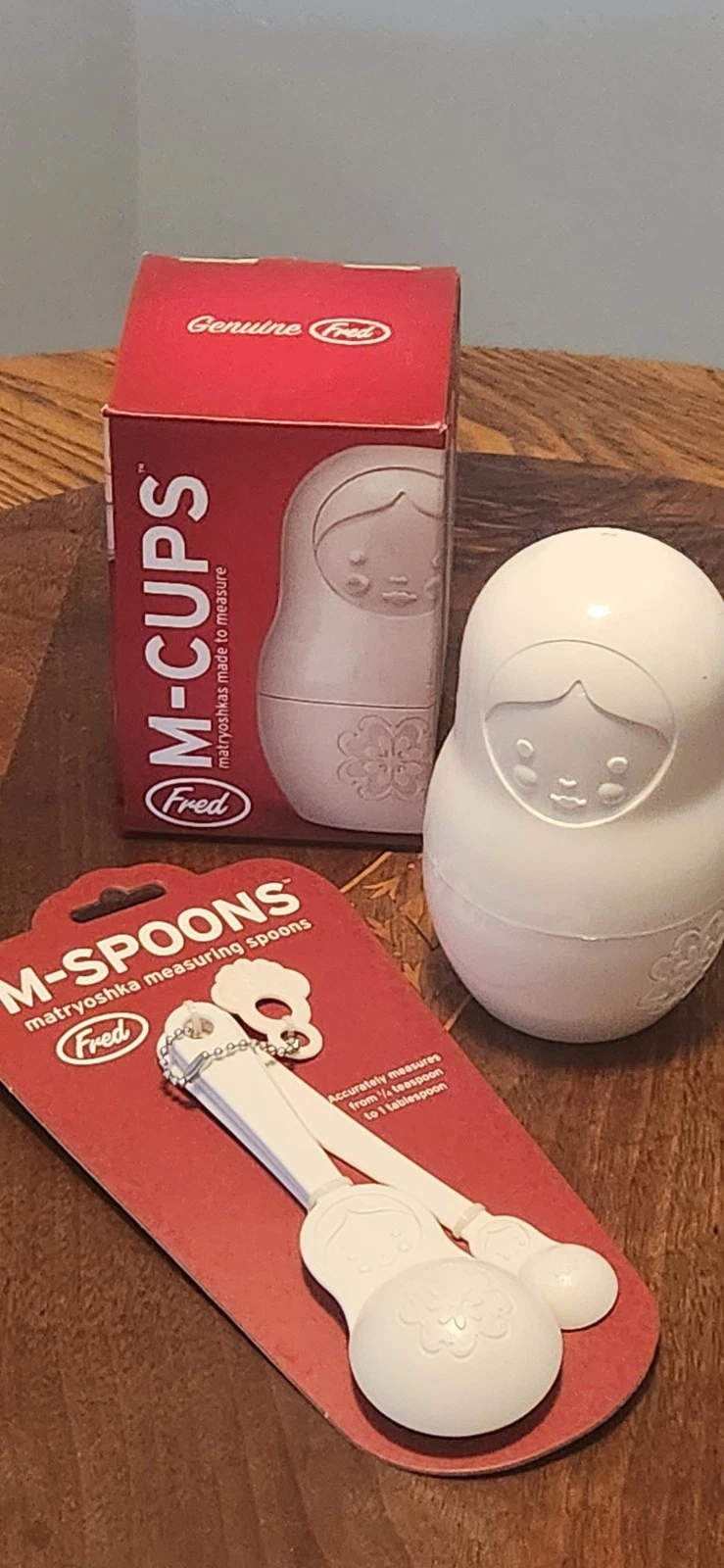 FRED M-CUPS Matryoshkas Measuring Cups And Spoons Russian Nesting Doll Style