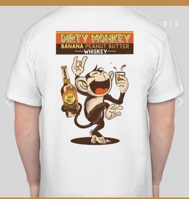 Dirty Monkey Banana Peanut Butter Whiskey Size XL