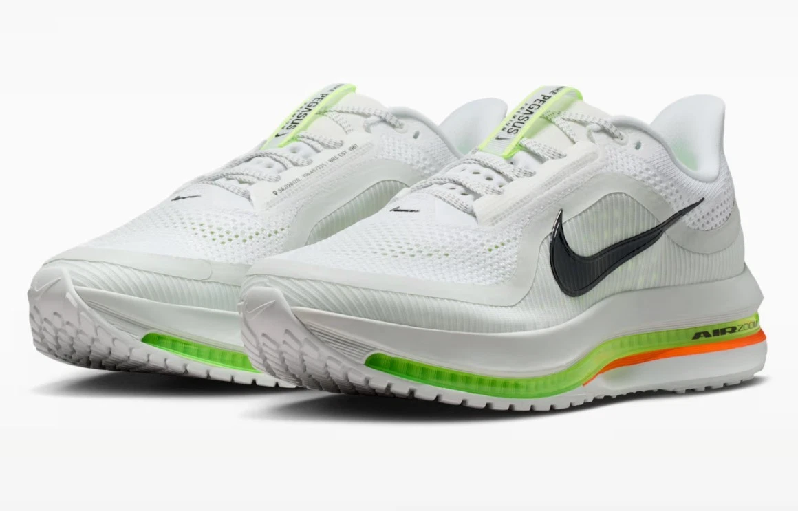 Nike Air Zoom Pegasus Premium White Volt Black for Sale