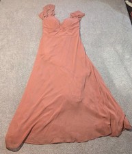 Morilee Madeline Gardner Dress Womens 18 Pink Bridesmaid 