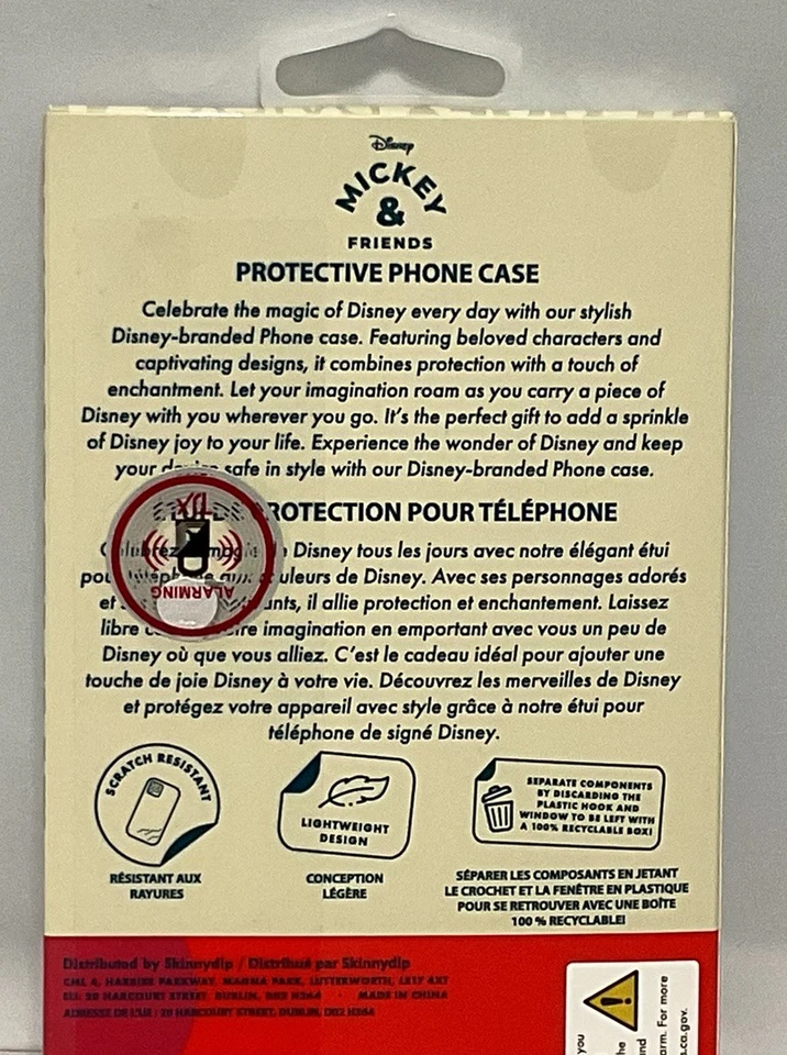 Funda Teléfono DISNEY MINNIE MOUSE Leopardo Arco y Corazón Rojo iPhone 13/14/15 NUEVA Foto 4 de 4