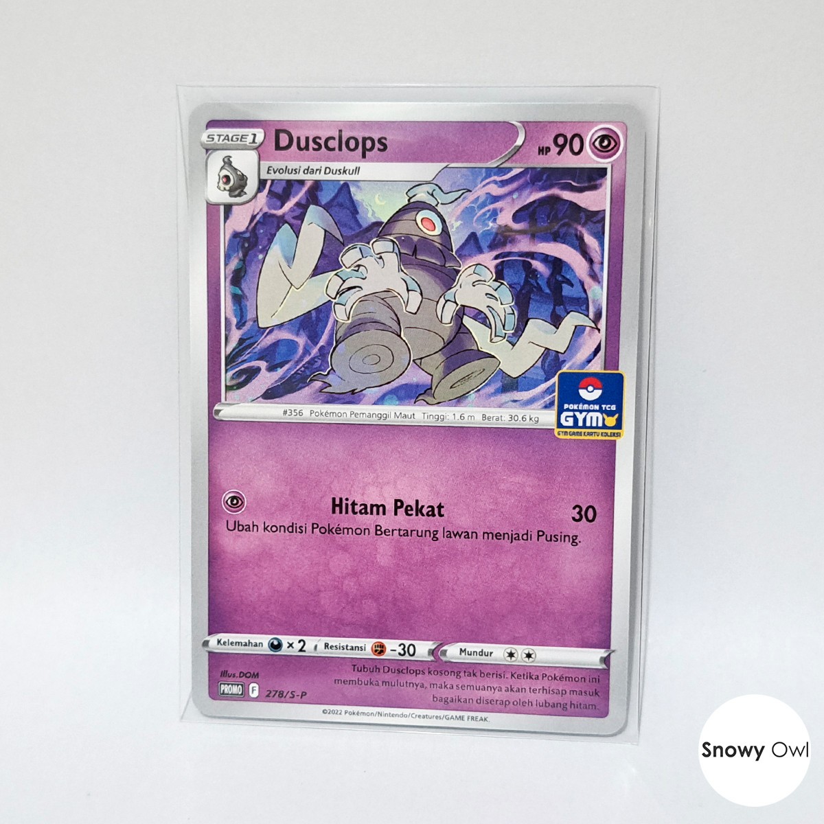 Dusclops 278/S-P GYM Stamp Promo Pokemon TCG Card Indonesia | eBay