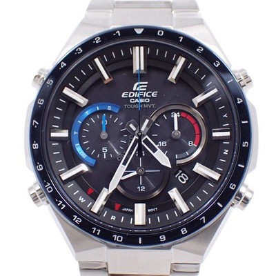 Casio Edifice EQW-T660DB Mens Watch Black Dial Solar Radio Chronograph