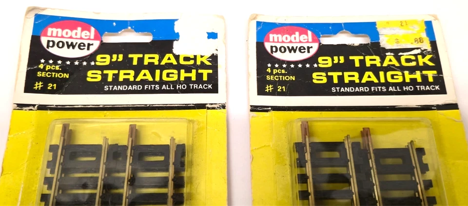Model Power HO Scale 9" Brass Rail Straight Track 2 Packages 8 Pieces #21 - Image 3 of 3