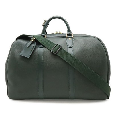 LOUIS VUITTON Kendall PM Taiga Leather Boston Travel Bag Green M30124