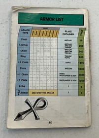 Ultima Quest of the Avatar Nintendo NES Damaged Manual Only --S2G--