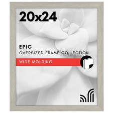 Americanflat 20x24 Picture Frame w/ Polished Plexiglass - Wide Woodgrain Frame