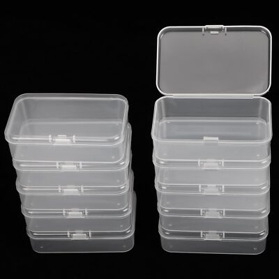 10PCS Small Plastic Storage Container Box DIY Coins Screws Jewelry Charms Travel