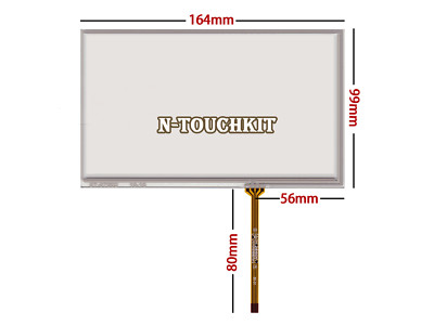 7inch Resistive Touch Screen Panel 164x99mm for Industrial LCD External Screen