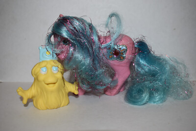 Vintage 1987 Hasbro My Little Pony G1 Princess Primrose Ruby + Bushwoolie