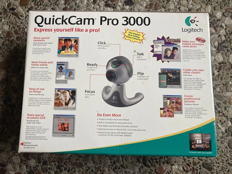 Logitech QuickCam Pro 3000 Web Cam - Image 2 of 2