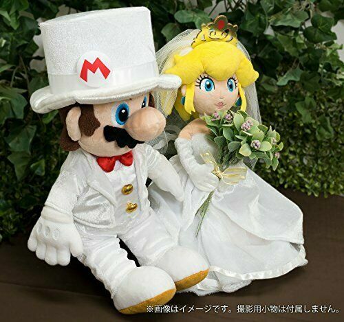 Thumbnail - Super Mario Odyssey Od04 Mario & ; Pfirsich Hochzeit Set Neu Aus Japan