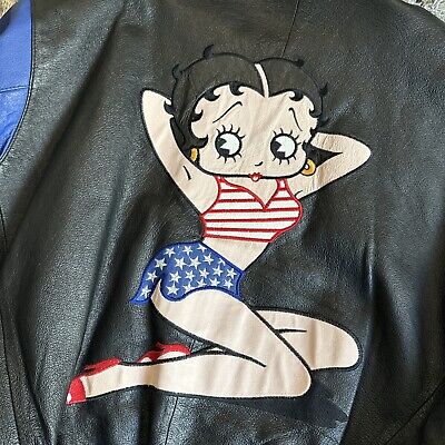 Vintage Women's Size Medium M Betty Boop Leather Zip-Up Vintage Women's Size Medium M Betty Boop Leather Zip-Up