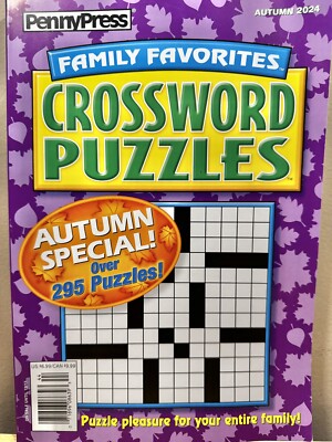Penny Press Family Favorites Crossword Puzzles Over 295 Puzzles Autumn 2024