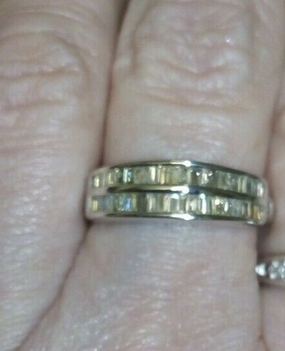 Gorgeous ~ 100% Genuine 1/2ct Multi-Colour Diamond Sterling Silver Ring. - Picture 11 of 11