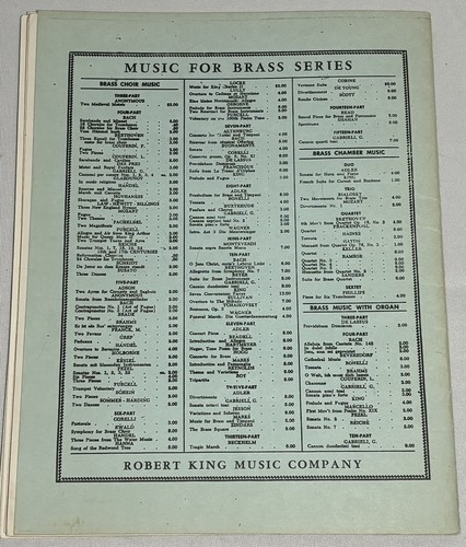 Henry Purcell Trumpet Voluntary Sheet Music for Brass Choir or Quintet - Picture 3 of 3