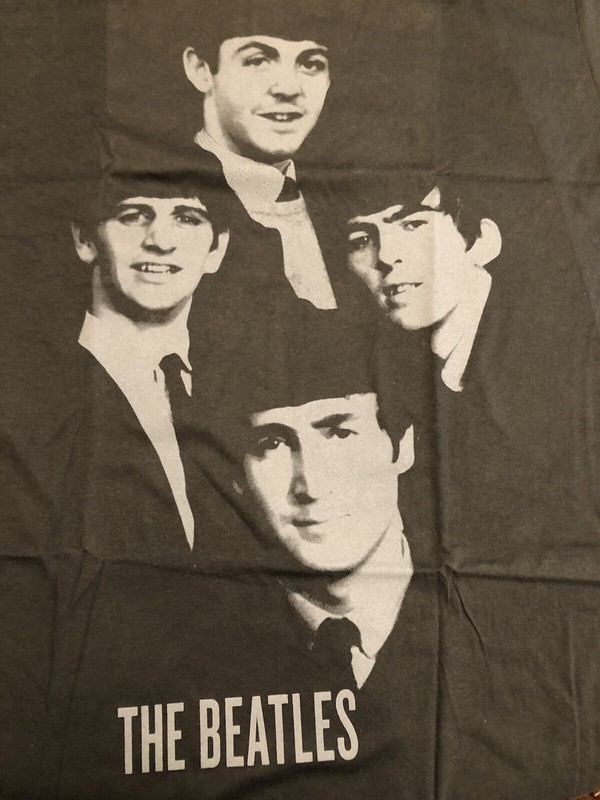 The Beatles T Shirt Large Front Print Apple Corps Gray New In Package