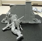 A dead German soldier lying by the wall 3D print in scales