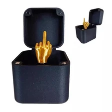Middle Finger In A Box Funny Surprise Prank Spoof Hand Pop up Box Gift Adults US