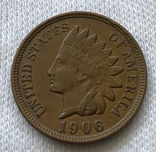 1906 XF+/UA Indian Head Cent!NICE DIAMONDS &LIBERTY!Choice Extra Fine+/UA