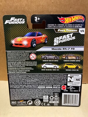 1/64 HOT WHEELS REAL RIDERS FAST & FURIOUS FULL FORCE 1/5 1995