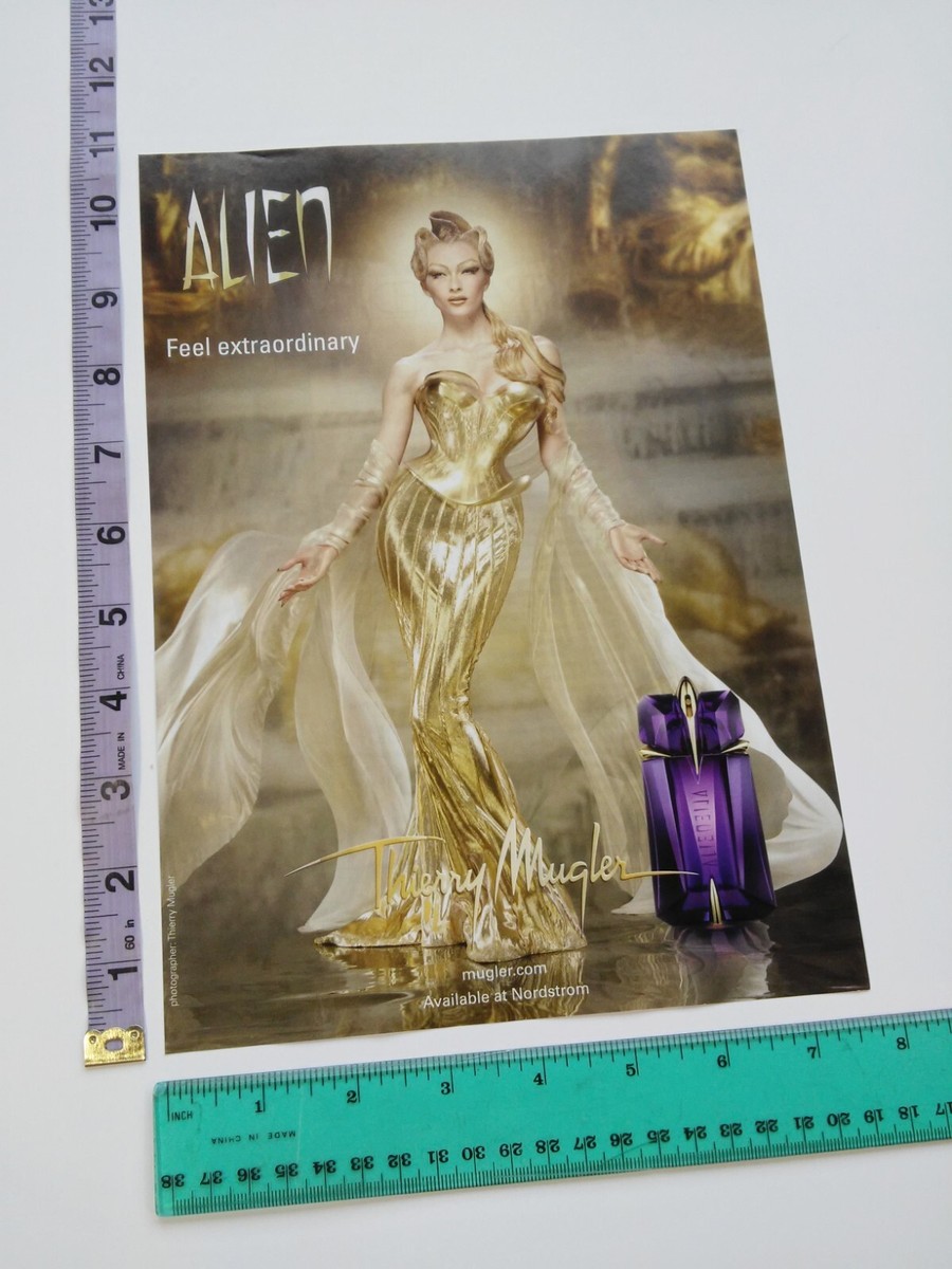 Alexandrina Turcan photo gold bustier dress - Alien Thierry Mugler Print Ad | eBay Alexandrina Turcan photo gold bustier dress - Alien Thierry Mugler Print Ad | eBay
