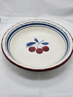 Williams Sonoma Cherry Deep Dish Pie Plate