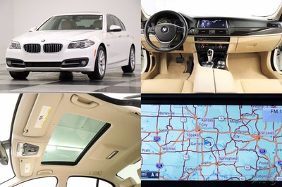 2015 BMW 5-Series 535i xDrive AWD GPS Bluetooth Sunroof Camera  Alpine White 2015  Used Turbo 3L I6 Sedan Navigation Moonroof Push Start Heated Leather 2016