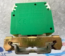 (3PCS) Cabur TE4/D-TE4/0 Earth Din rail Terminal Block