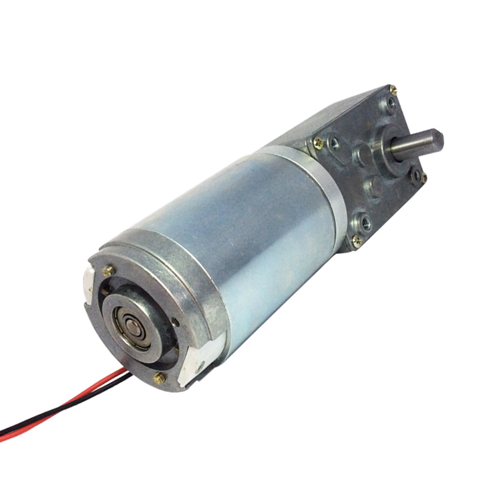 12V DC Low RPM Plastic Gear Motor - 2 RPM, 7mm Double Horizontal Hole Shaft