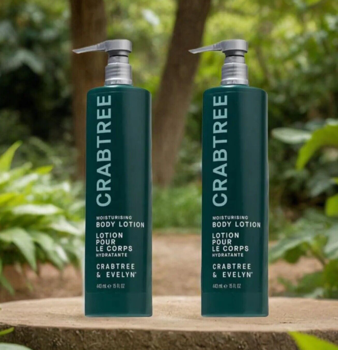 2 x Crabtree & Evelyn Moisturizing Body Lotion 15fl. [443ML] NEW