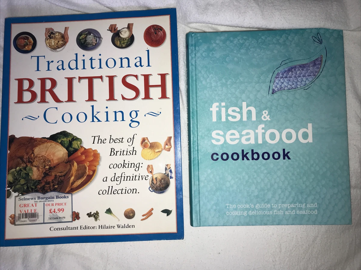 2x Cooking Books Fish Cookbook by Parragon Traditional British