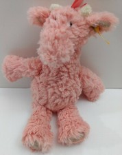 Steiff Pale Pink Giraffe Stuffed Animal Plush Beanie Dolls 8" Tall