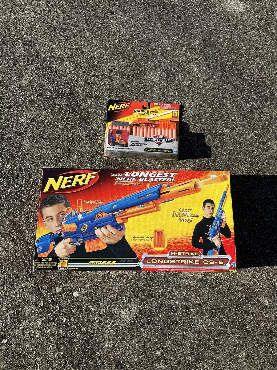 Nerf Gun Sniper N-Strike Longstrike CS-6 New In Box Discontinued