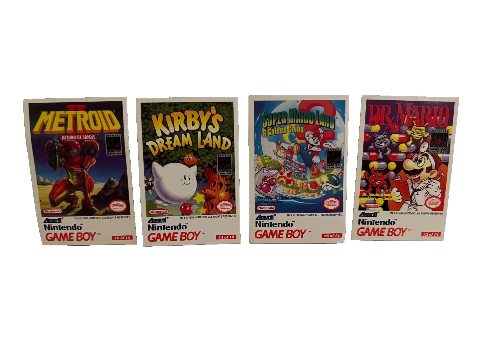 Super Mario Bros. tarjetas de colección de videojuegos