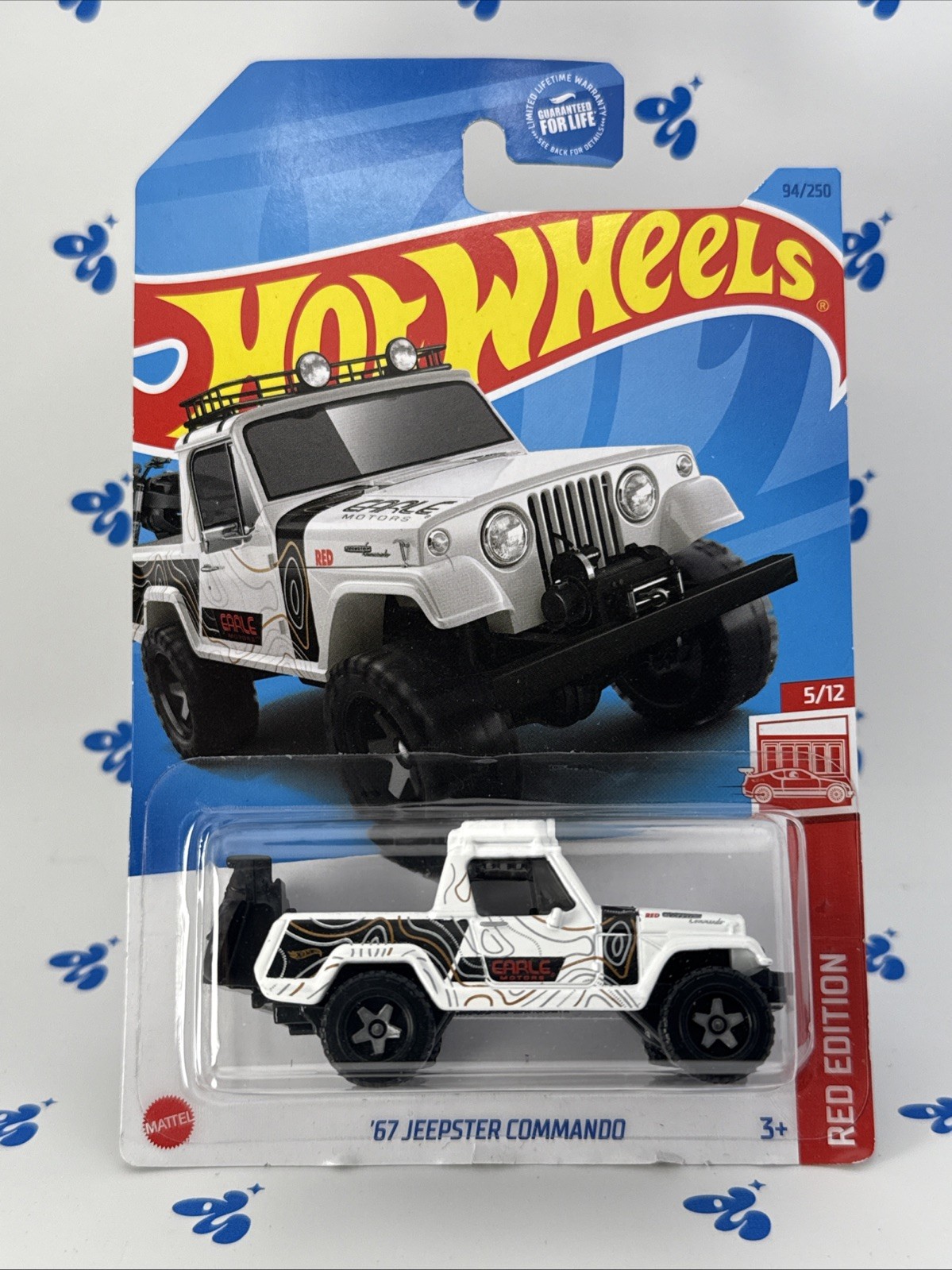 NEW 2023 HOT WHEELS®/MATTEL '67 JEEPSTER COMMANDO RED EDITION™ 5/12 RECOLOR