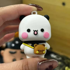 Cute Panda Plush Pendant Doll Keychain Backpack Gift Same Day