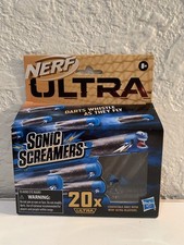 NERF Sonic Screamers Nerf Gun Bullets - Box Of 20 Blue Heads 