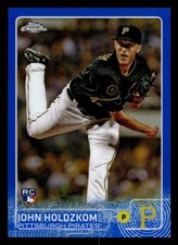 2015 Topps Chrome #128 John Holdzkom Blue Refractor #/150