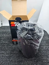 K&N RE-0810 Universal Reusable 6" Dia. Round Tapered Red Cotton Gauze Air Filter