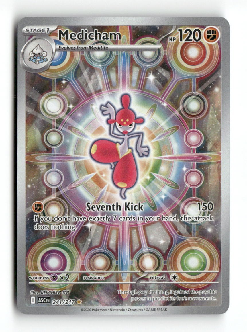 Medicham [ASC - 241/217] Illustration Rare Holofoil NM ME: Ascended Heroes
