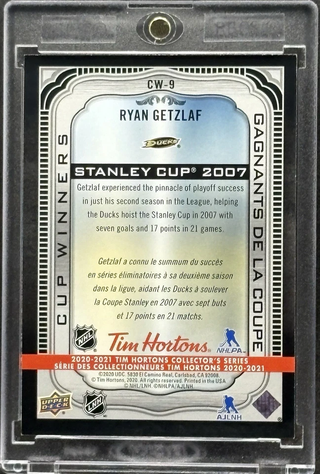 Ryan Getzlaf RARE RAINBOW STANLEY CUP REFRACTOR INVESTMENT CARD DUCKS HOF - Image 2 of 2