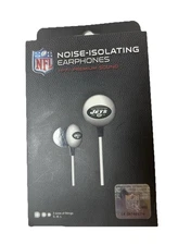 iHip NFL New York Jets Noise-Isolating Earphones - Earbuds, NEW