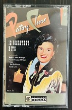 Patsy Cline 12 Greatest Hits Country Cassette Decca 1988 MCAC-12
