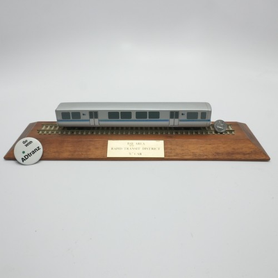 #ad Pacific Miniatures BART Bay Area Ra id Transit Train Car Model C Car 8.5quot; w Pins $401.36