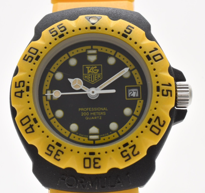 #ad OH 【N MINT】 Vintage TAG Heuer FORMULA 1 380.508 Qz Black Dial 28mm Women Watch $509.99